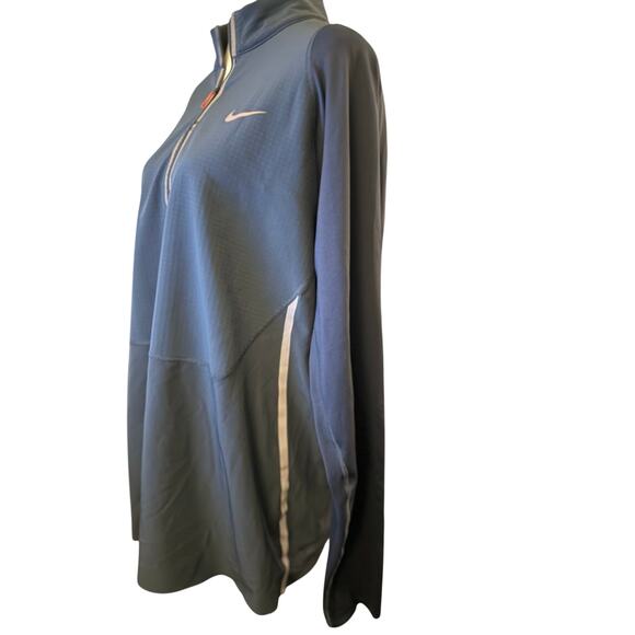 Nike Tiger Woods Collection Quarter Zip Golf Pullover, Men's Large, Slate Blue - Picture 2 of 5